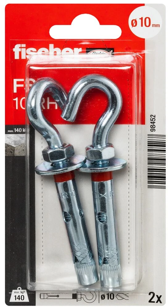Fischer ankeris su C formos kabliu FSL 10 RH 2vnt.