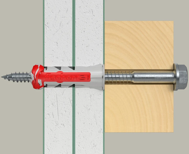 Fischer Dvikomp. kaiš. su varžtu 10x50 mm, 4 vnt.