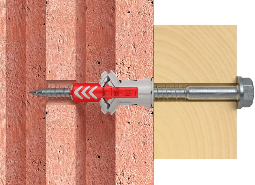Fischer Dvikomp. kaiš. su varžtu 10x50 mm, 4 vnt.