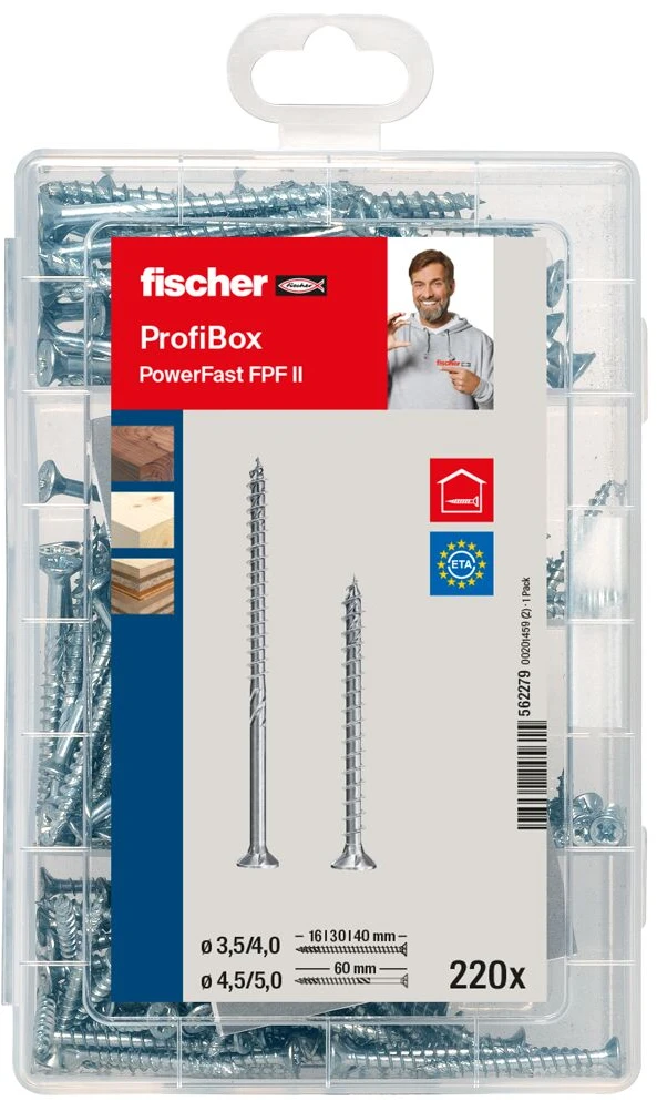 Fischer Medsraigčių rinkinys PROFI-BOX PZ, 220vnt.