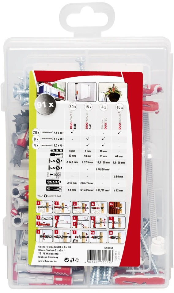 FISCHER PROFI-BOX DUOLINE, 91 VNT.