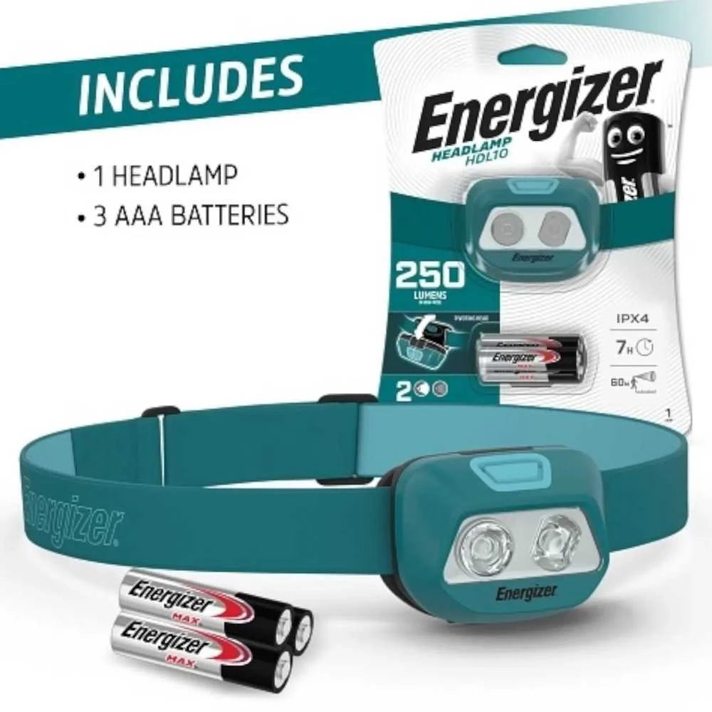Galvos žibintuvėlis, 575lm, Įkraunamas arba 3xAAA, HDL60, ENERGIZER