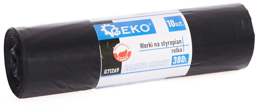 Geko Šiukšlių maišai 380l, 10 vnt. (stiprūs)