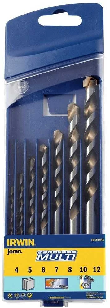 Grąžtas Irwin Grąžtų rinkinys CORDLESS 4-1 2 mm, 7 vnt.