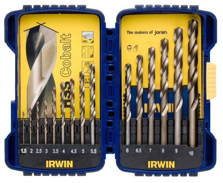 Grąžtas Stanley Irwin Grąžtų rinkinys HSS Cobalt 1.5-10 mm 19 vnt.