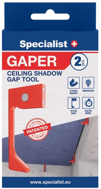 Grąžtas Lubų 8 mm šešėlinės siūlės formavimo įrankis GAPER, SPECIALIST+, 2 vnt.