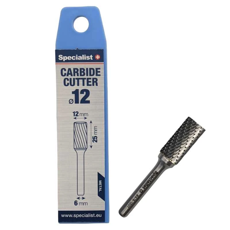 Grąžtas SPECIALIST+ kietmetalio freza ZYAS, 12x25x6 mm