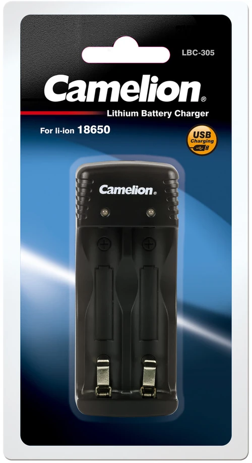 Įkroviklis LBC-305 Li-ion 18650 baterijoms, CAMELION