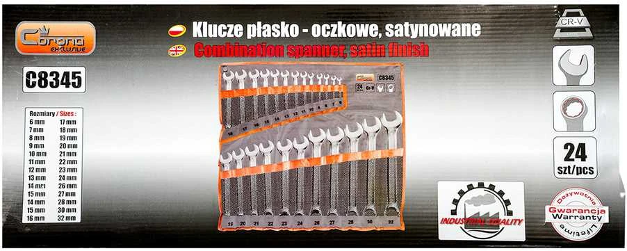 Irwin Kombinuotų veržliarakčių rink. 6 - 32 mm, 24 vnt.