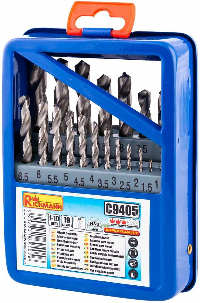 Grąžtas Irwin Metalo grąžtų rinkinys 1-10 mm 19 vnt