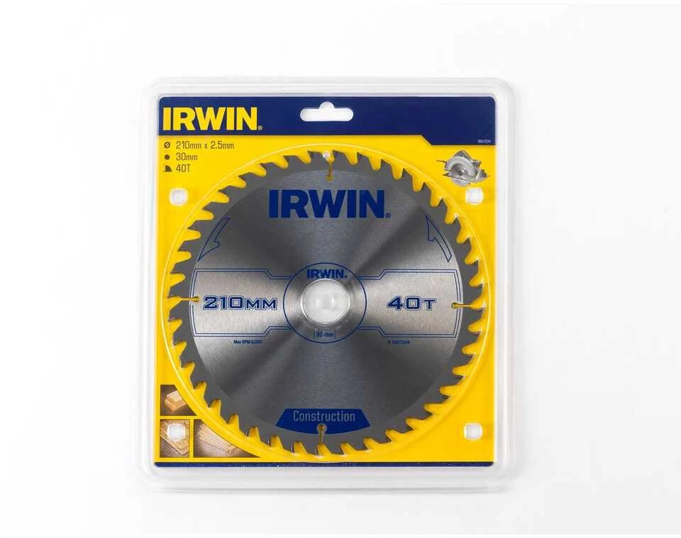 Irwin Irvinas Pjovas. diskai 210x30(20,16)x40T 2,5 mm ATB