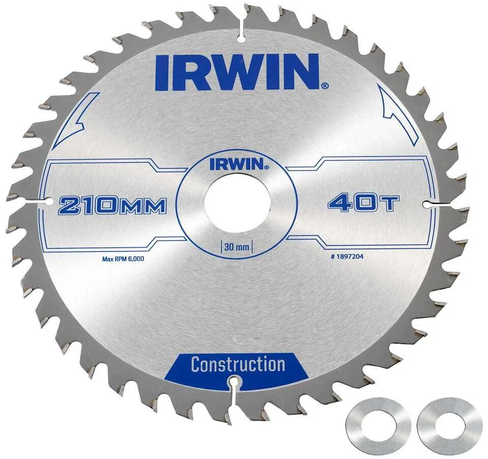 Irwin Irvinas Pjovas. diskai 210x30(20,16)x40T 2,5 mm ATB