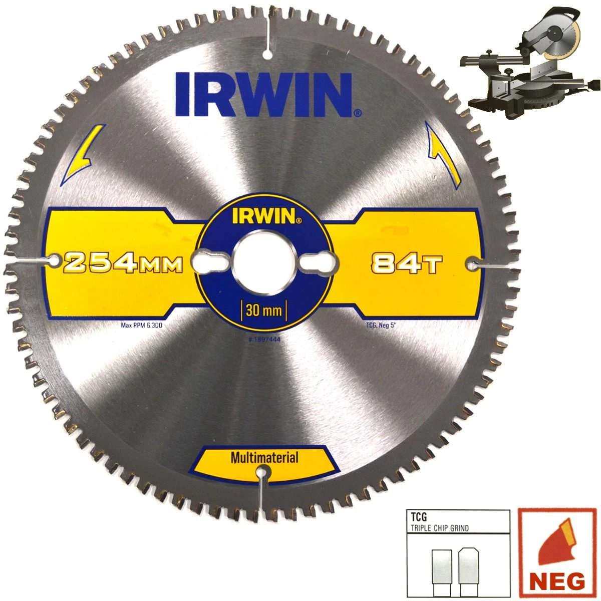 Irwin Univ. pj. d. 190x30(20)x48T 2,4 mm TCG/N