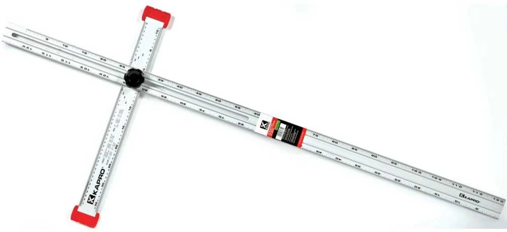 Reguliuojama T formos liniuotė 120 cm / 35 cm, KAPRO