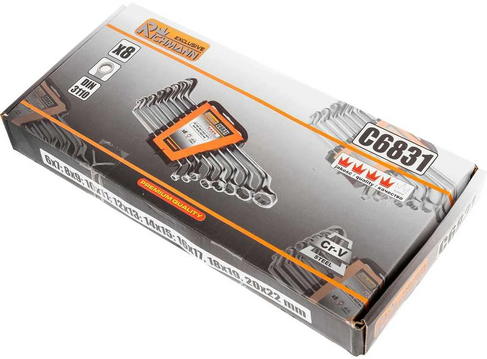 Kilp. raktai Richmann 6-22 mm, 8 vnt.