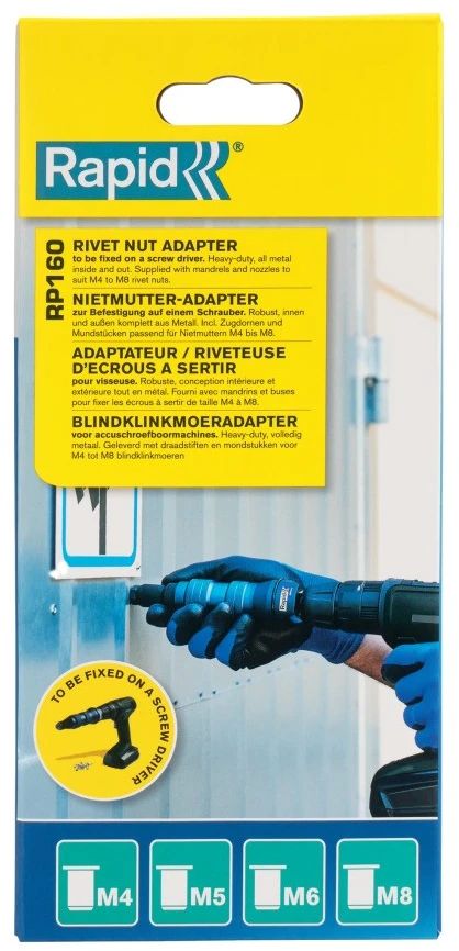 Kniedijimo veržlių adapteris Rapid RP160