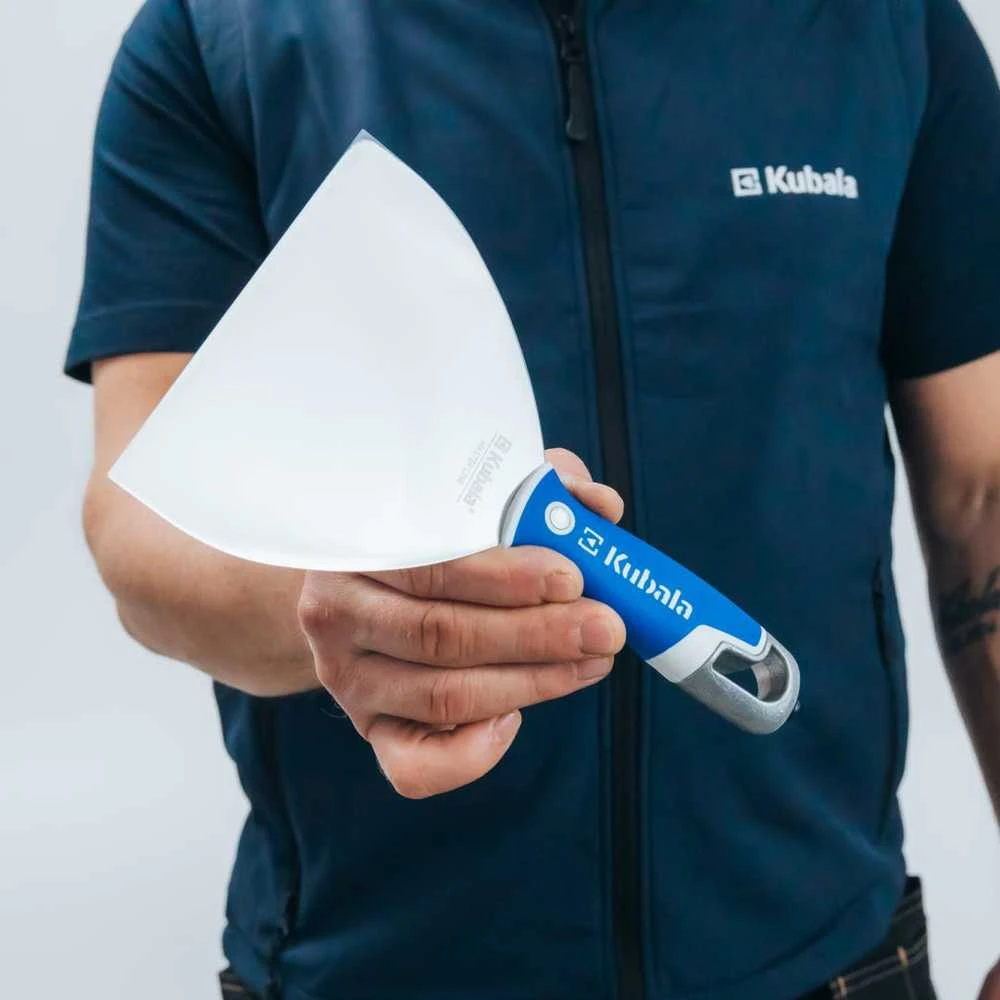 Kubala Nerūd. plieno glaistyklė su rankenoje įmontuota sukimo galvute 150 mm. Master Line