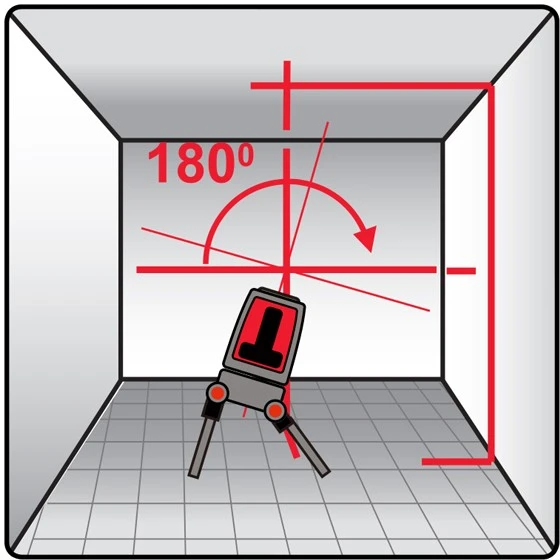 Laz. mat. „KAPRO“ PROLASER VECTOR su stovu
