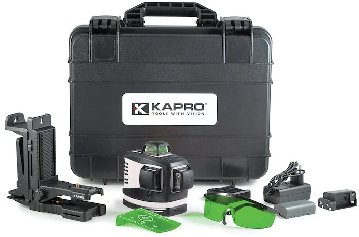 Laz. matuoklis KAPRO 3D žaliu spinduliu