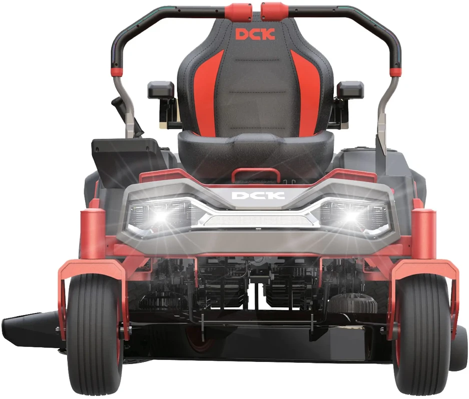 Limited Rinkinys Akumuliatorinis nulinio apsisukimo vejos traktorius 58V, 106 cm, DCK (1 x 40Ah + 2 x 7,5Ah akumuliatoriai ir įkroviklis 1800W) ir universali krovimo stotelė 110-240V, 3600W, DCK