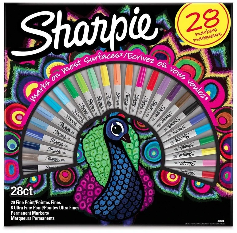 Stanley Markerių rinkinys Sharpie Fine Peacock 28 vnt. – 2058158