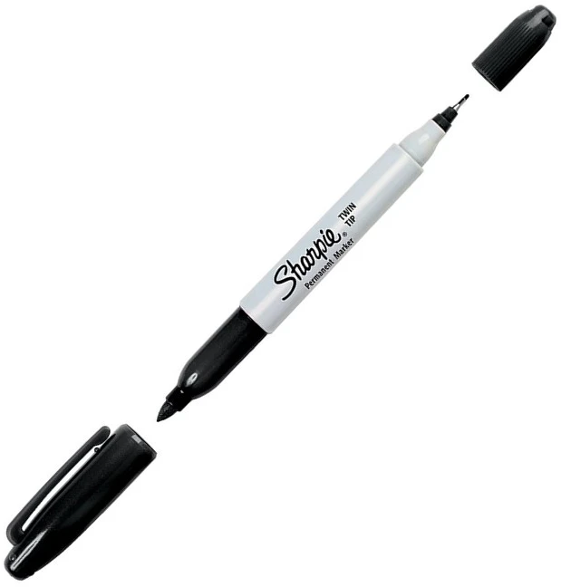 Markerių rink. „Sharpie" 8 vnt. TWIN TIP