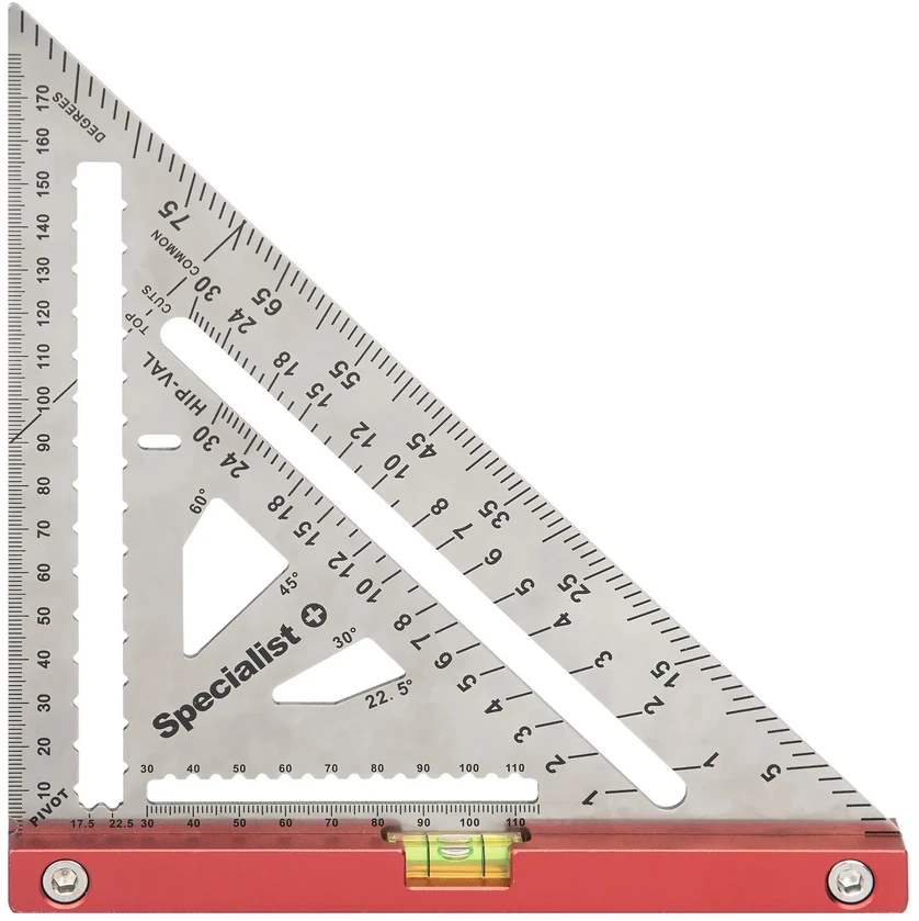 Matavimo trikampis PREMIUM, 180 mm, SPECIALIST+