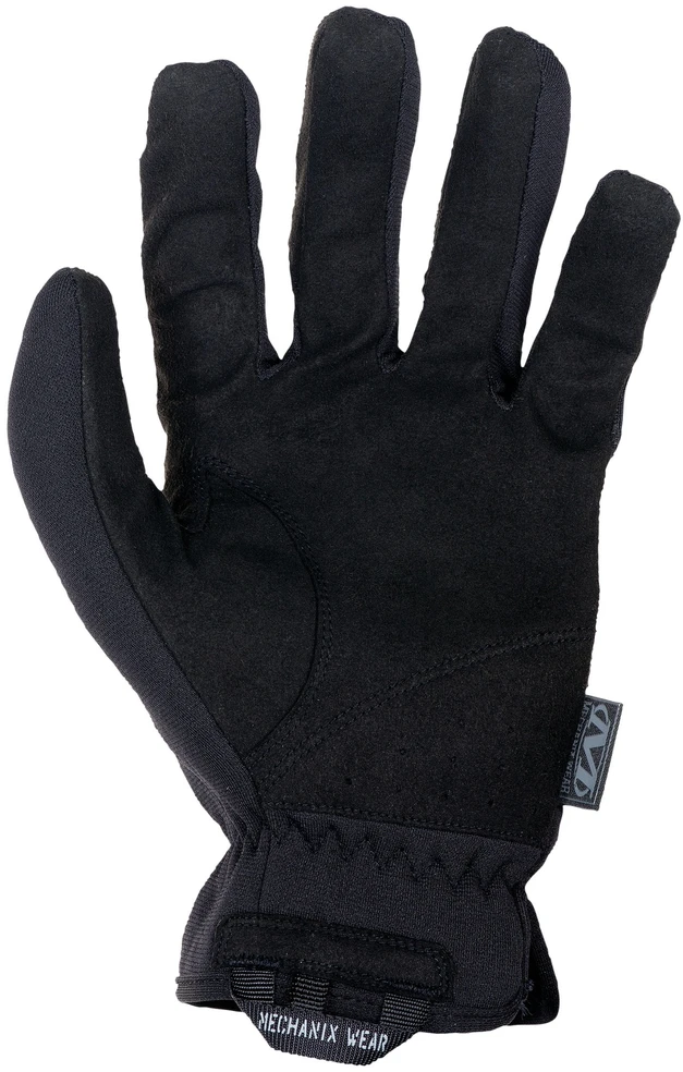 Mechanix Wear Pirštinės Mechanix FastFit® juodos, L dydis. Rauktas rankogalis, 0.6 mm dirbtinė oda, TrekDry®, touchscreen technologija
