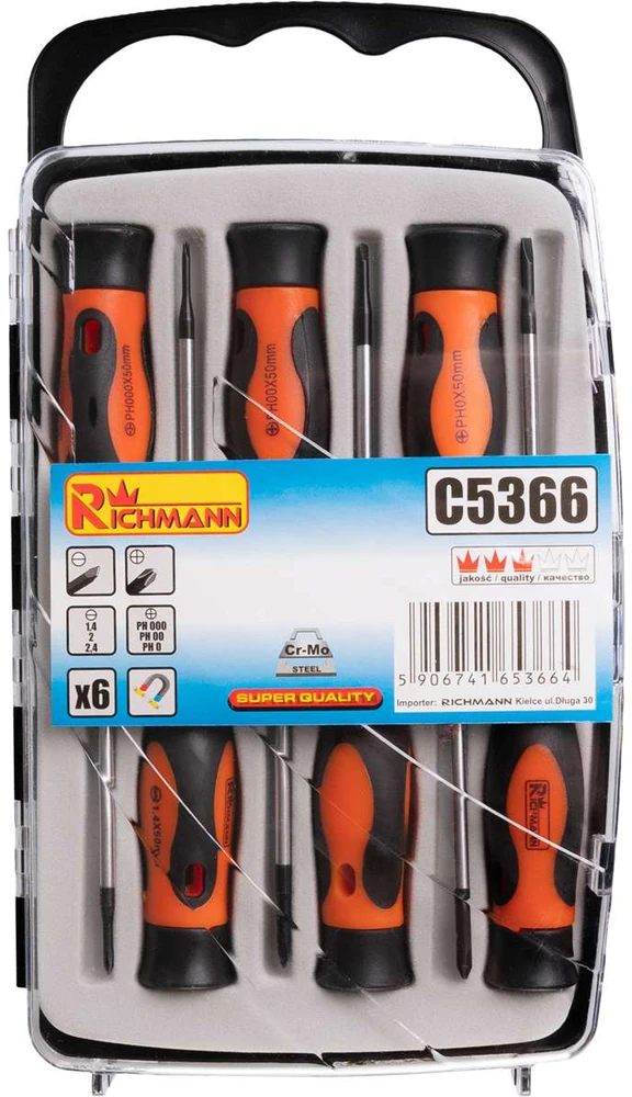 Mini atsuktuvų rinkinys "Richmann" 6vnt.