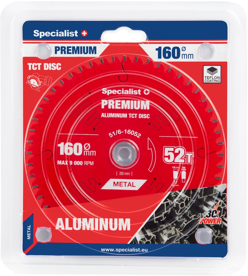 Pjovimo diskas Specialist+ LTA1605220-T; 160x20x1,2 mm; Z52; 0°