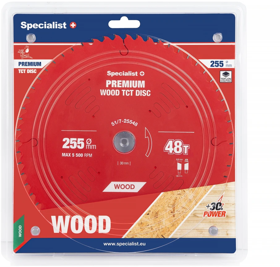 Pjovimo diskas Specialist+ LMS2554830-T; 255x30x1,6 mm; Z48; 5°