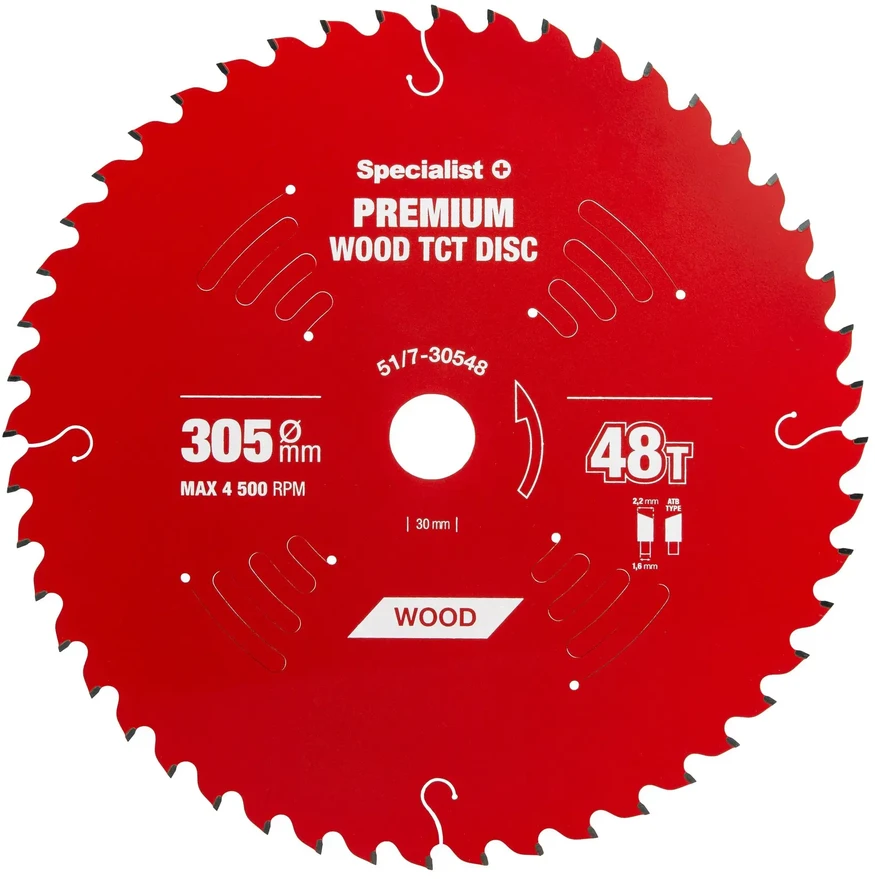 Pjovimo diskas Specialist+ LMS3054830-T; 305x30x1,6 mm; Z48; 5°