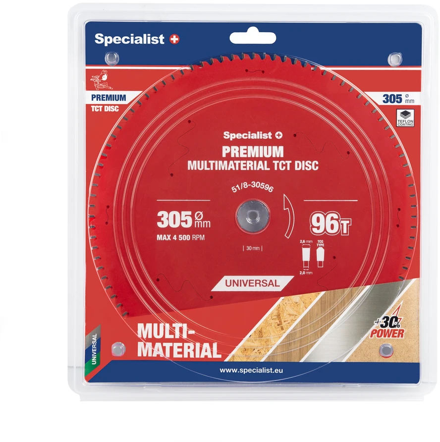 SPECIALIST+ pjovimo diskas Multimaterial 305x96Tx30mm