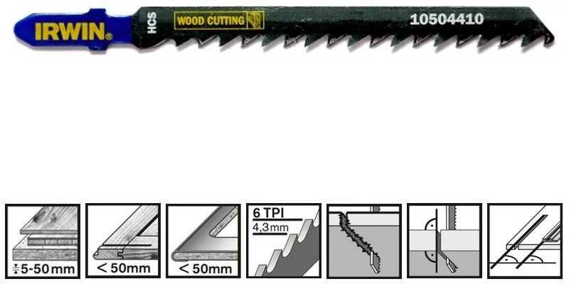 Pjūklelis medžiui 100 mm „IRWIN“ T144DP
