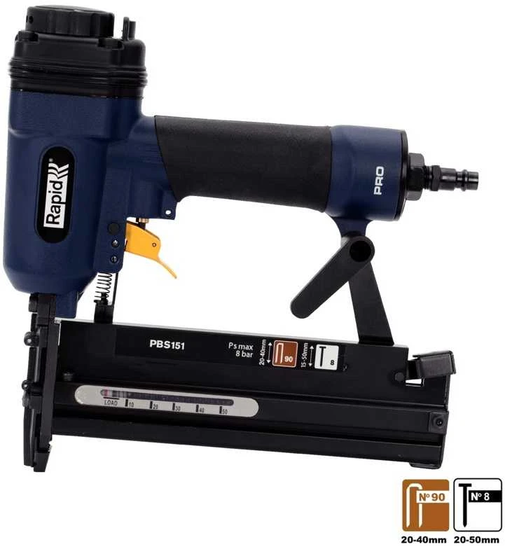 Pneumatinis kabių ir vinių pistoletas Airtac PBS151, Rapid