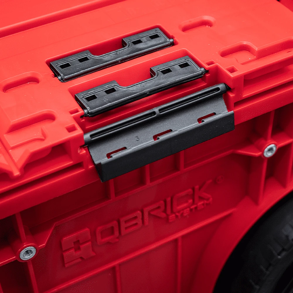 QBRICK ONE Įrankių dėžė su ratukais 2.0 Raudonas