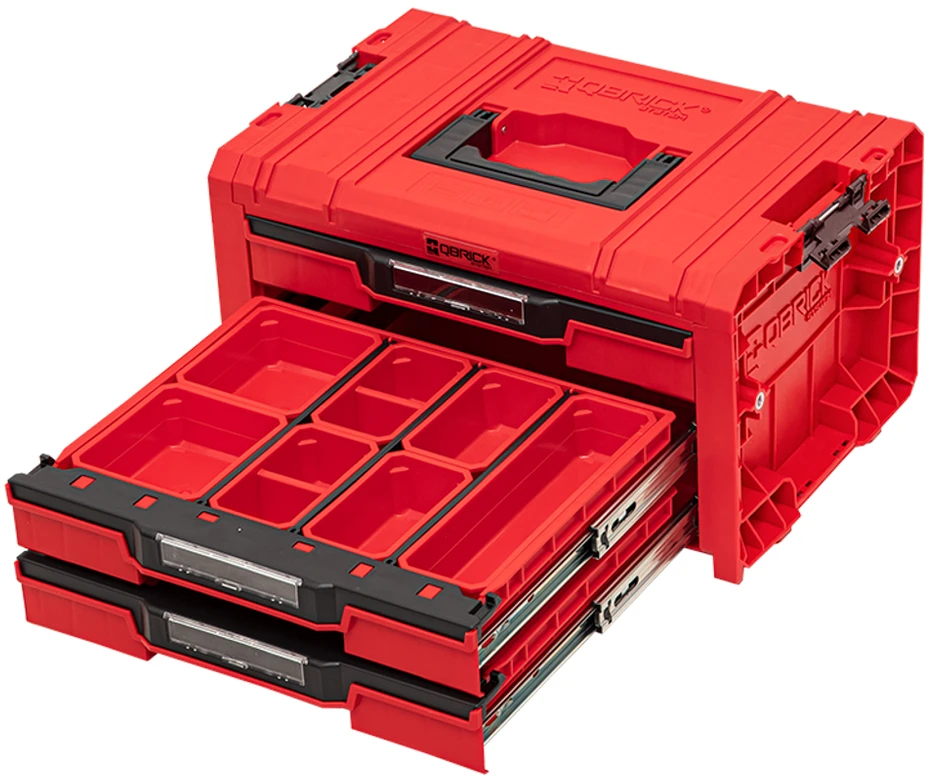Q-Brick Įrankių dėžė Qbrick SKRQPROD3E2CCZEPG011 su 3 stalčiais