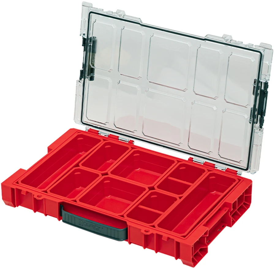 QBRICK PRO smulkmenų dėtuvė 100 Raudonas