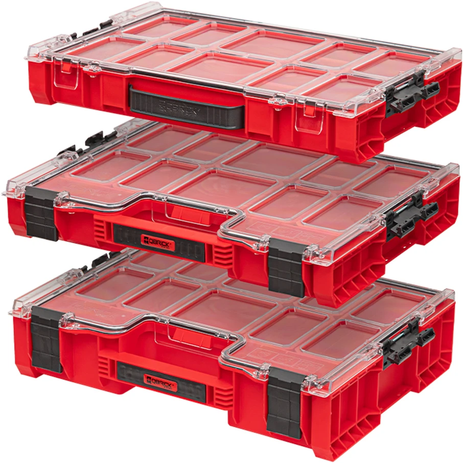 QBRICK PRO smulkmenų dėtuvė 100 Raudonas