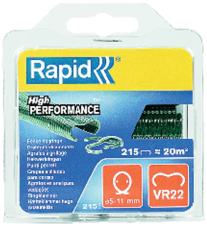 RAPID Sukabinimo kabės VR22 cin. 215 vnt., žal.