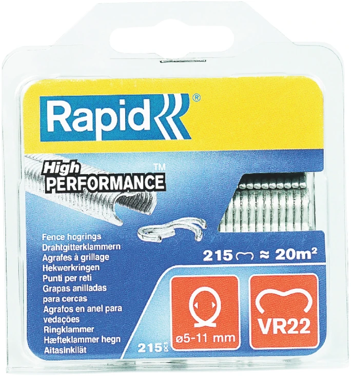 RAPID Sukabinimo kabės VR22 cinkas 215 vnt.
