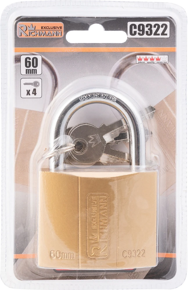 RICHMANN Aukso spalvos spyna 60 mm