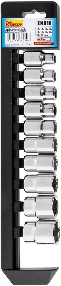 RICHMANN Galvučių rinkinys 10-24 mm. 1/2, 10 vnt.