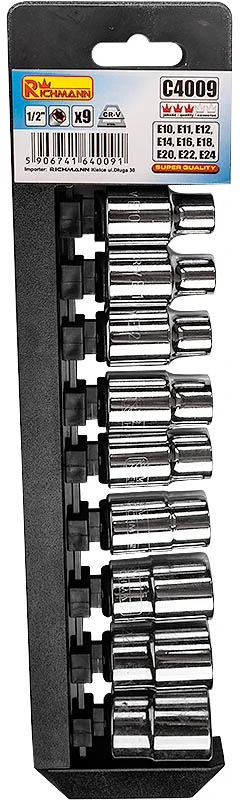 RICHMANN Galvučių rinkinys TORX 1/2 E10-E24