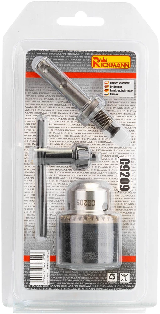 RICHMANN Griebtuvas su SDS adapteriu 1,5 - 13 mm