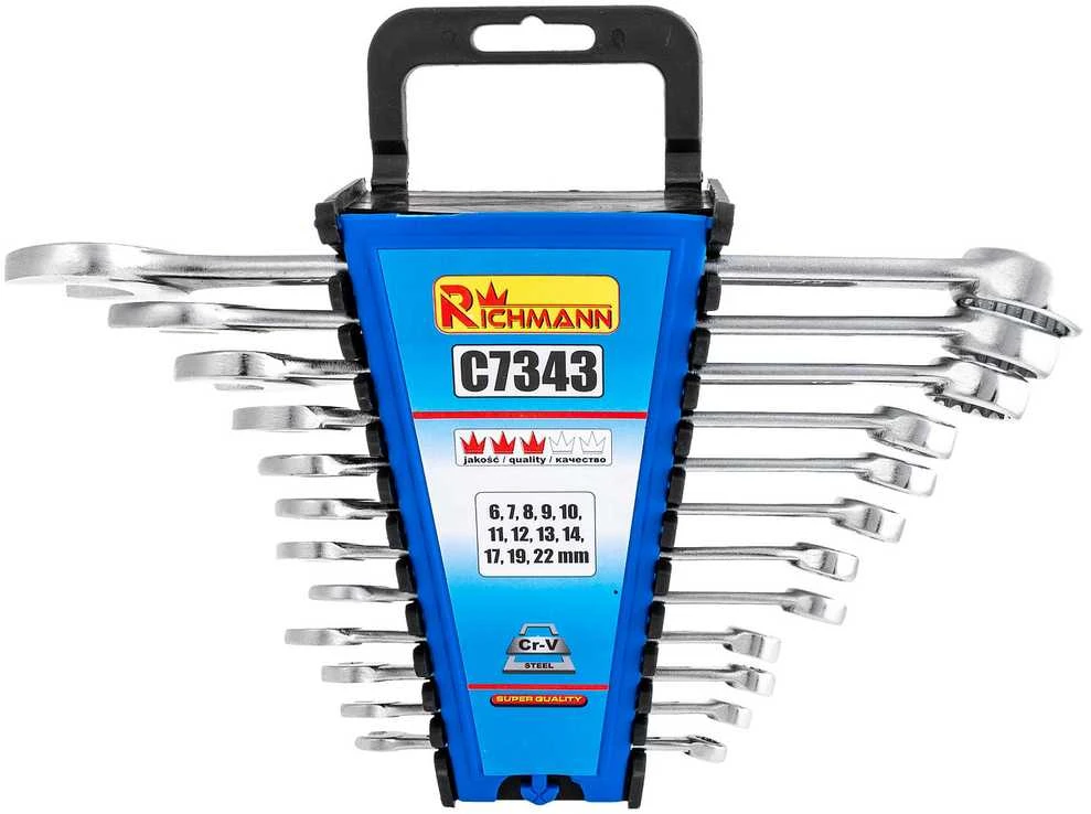 RICHMANN Kombinuotų raktų kompl. 6-22 mm, 12 vnt.