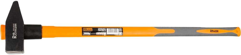 Kaltas kūjis RICHMANN 4kg, stiklo pluošto rankena