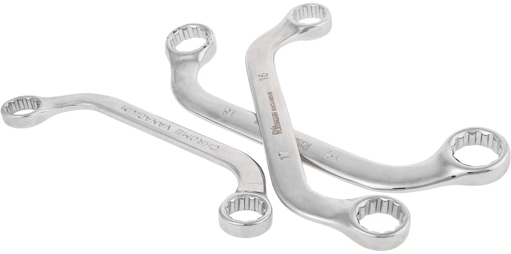 RICHMANN Lenkti raktai 10 mm - 19 mm, 5 vnt.