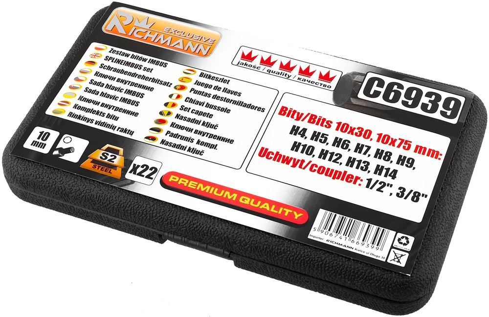RICHMANN Raktai HEX4 - HEX14 22 vnt.