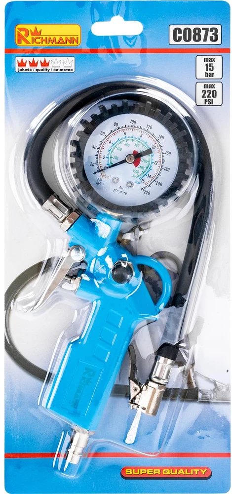 Padangų pūtimo pistoletas su manometru Richmann C0873